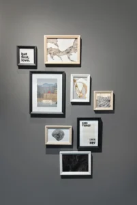Ready to Hang Gallery Wall Set Modern Wood Picture Photo Frames Multi Size Bulk Pack Best Gift For Home Office Decor