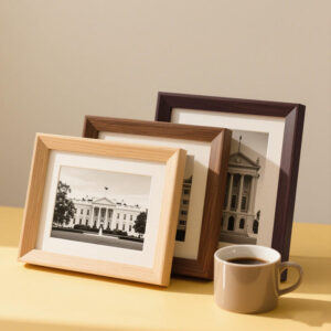 Retro Wood Black and White MDF Photo Frame Can Be Used As Decorative Item Is Available in Various Sizes and Decorations for Diy