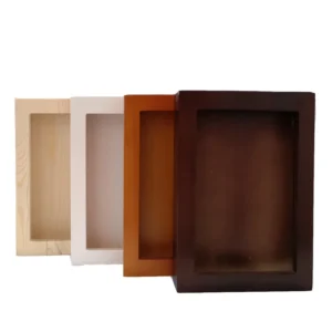 Reusable Custom Wall hanging Free Frame Display Case Standing Home Decorate Mini Wooden 3D Shadow Box