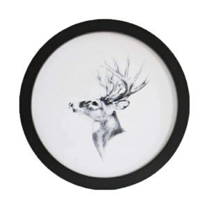 Round Photo Frame for Wall Picture Frame Wall Decor Wood Mount Photo Wall Frame Golden