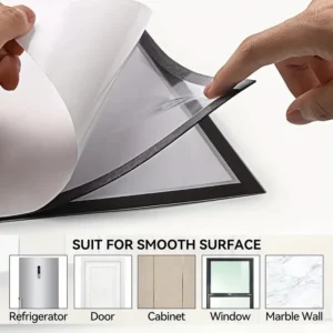 Rubber Magnet Poster Frame Soft Self Diamond Painting Frames A4 Canvas Frames Adhesive Window Notification Wall