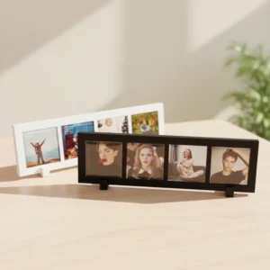 SAGER FM R1 Acrylic 4 in 1 Magnetic Tabletop Photo Frame with Thermal Transfer Printing 5×7 Size Wall Decor Logo Option