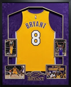 S&L Premium Wooden Aluminum Jersey Shadow Box Display Case with Luxury Suede Matboard Large Size Sports Frame for Collectors