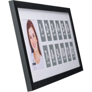 School Years Picture Day Collage Frame School Picture Frame K 12 Photo Black Natural Wood Collage Frame