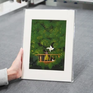 Screen Printed Acid Free Cardboard Photo Frame Illustration Print Art Giclee Poster Framed Decorative Painting Celebrity Photo