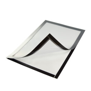 Self Adhesive Eco friendly Display Picture Frames with Strong Magnetic Border Clear PVC Certificate Cover for Stationery Binding