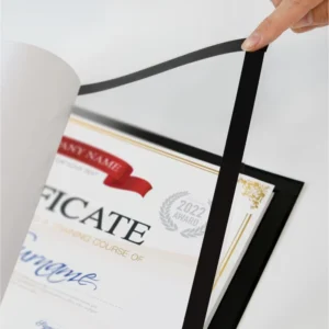 Self Adhesive Magnetic A3 A4 A5 A6 File Frames Display Hanging Modern Plastic Certificate Magnetic Frame