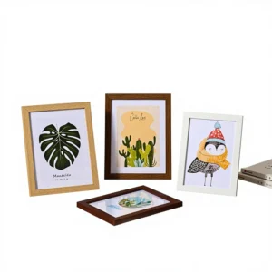 Self Assembling MDF Wooden Photo Frame 3.5 Inch 5 A4 Picture Frame for Tabletop & Wall Premium DIY Photo Frame