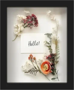 Shadow Box Photo Frame with UV Printing Display Box for Modern Black Wooden Eco Friendly Durable Creative Use Art Frame