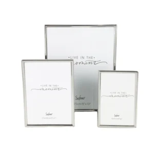 Silver Gold Color Metal Photo Frame 4×6 5×7 Inch Real Glass