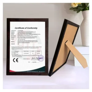 Simple Classic A5 A3 A4 Certificate MDF Wood Photo Frame Frames for Posters with Wood Table Top
