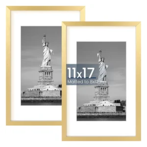 Simple Gold Pine Wood Creative Handmade Poster Frame Photo Certificate Picture Frame Wall Art