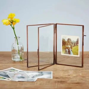 Simple Modern Metal Picture Frame Rose Gold Glass Photo Frame for Wedding Photo Decoration