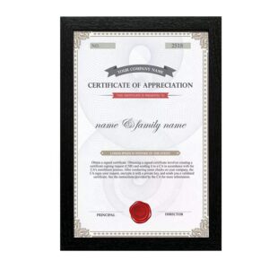 Simple Wood Wall Hanging Tabletop A4 Certificate Poster Picture Photo Frame