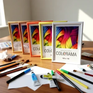 Simple and Easy Eco-Friendly Waterproof Colorful Plastic PVC Photo Frames A1-A5 for Home Decor