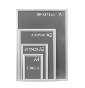 Snap Clips Frame A1 A2 A3 A4 Silver Aluminum Poster Frame Display Frame