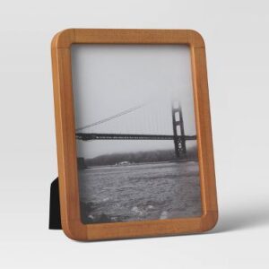 Solid Beech Wood Picture Frame Curved Edge Photo Holder Desktop Portrait Display Handmade Timber Frame Office Home Decoration