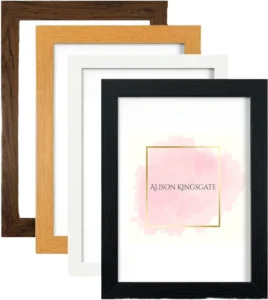 Solid Natural Wood 4×6 Rectangular Fashionable Foldable Customizable Photo Frame Baby Display Picture Poster Home Decoration