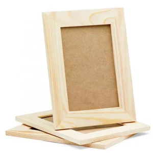 Solid Pine Wood DIY Picture Photo Frames for Arts and Crafts