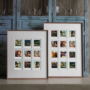 Solid Wood Creative Classical DIY Print Wall Hanging Photo Frame for Couples Gift with Multiple Combinations A3 A4 Sizes