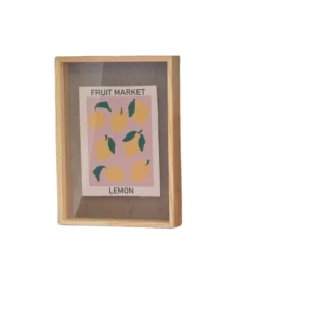 Solid Wood Customizable Wall Photo Frame Lightweight Clean Design Vertical Hanging Available in Custom Sizes and Colors