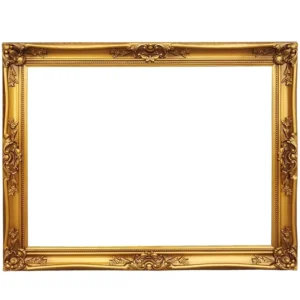 Solid Wood Oil Painting Frame Photography Props Decorative Ancient Carved Floor Mirror