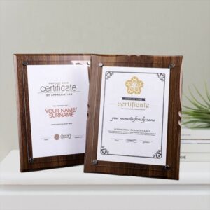 Solid Wood Photo Frame Custom A3 A4 A5 Desktop Wall Mounted Picture Certificate Frame Display Stand