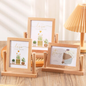 Solid Wooden Photo Frames (6 7 Inch) DIY Desktop Display Frames Empty Tabletop Picture Holders for Photo Album & Artwork