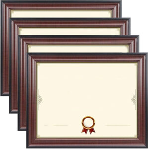 Souvenir Custom Certificate Wooden Award Plaque for Certificate or Diploma Wall Frame