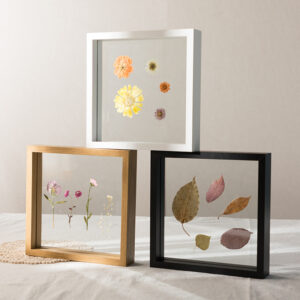 Square Double sided Glass Photo Frame Plant Specimen Photo Floating Picture Frames
