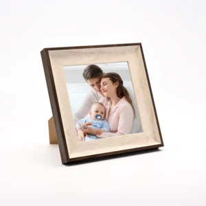 Square Shape Double Color Simple Photo Frame Multi Sizes Souvenir Picture Frame for Wall or TableTop