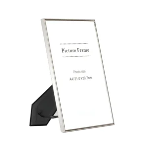 Stainless Steel Silver High Quality Customizable Photo Frame for Wedding Artwork Home Living Room Hotel Desktop Decor