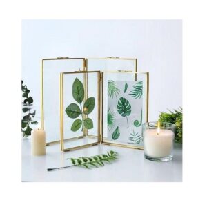 Standard Design Different Sizes Photo Frame Metal and Glass Wedding Picture Double Photo Frame for Home Decor