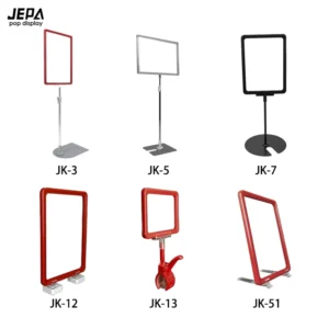 Supermarket Pop Frame Holder Adjustable A3 A4 A5 Frame Showcards Stand Pop Sign Floor Holder