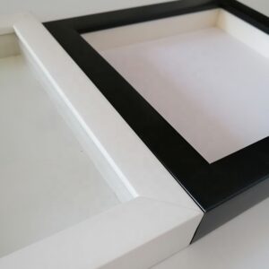 Supplier Customizable Black and White Color 1.5cm Depth Empty 3D Shadow Box Frame