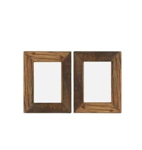 Table Desktop Wood Photo Frame Creative Design MDF Photo Frame Handmade Shiny Polished Wood Picture Photo Frames Rustic Style