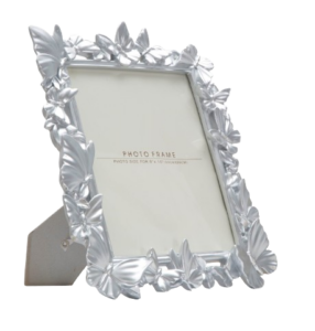 Table Top Photo Frame Metal Decorative Silver Butterfly Crafted Hand Crafted Frame For Home Decoration And Office Decoration