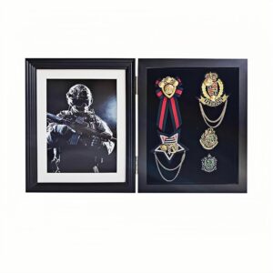 Table Wall Hanging Three Dimensional Photo Frame MDF Wood Custom Medal Display Frame Storage Box Badge Display Frame