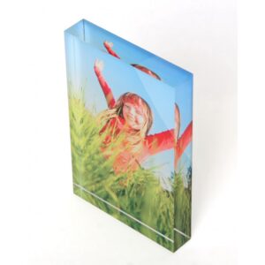 Tabletop Magnetic Picture Frames Clear Acrylic Photo Frame for Family Baby Shower and Wedding