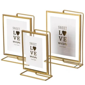 Tabletop Metal Photo Frame Excellent Quality Handmade Designer Photo Holder Customized Shape Classic Stylish Photo Frame