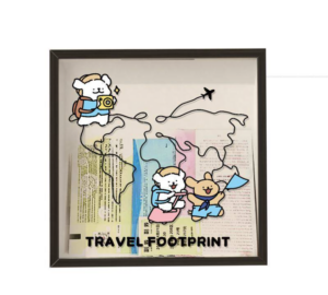 Top Notch Square Shadow Box Photo Frame From China for Travel Adventure Postcard Ticket Collection Landscape Subject Shadow Box