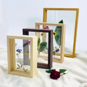 Transparent A4 A3 Double Sided Glass Picture Box Acrylic Floating Photo Pressed Flower Wall Art Marco Wall Decor Frame