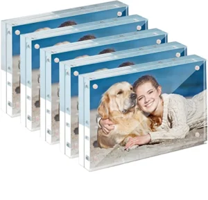Transparent Acrylic DIY Photo Frame 6 Inch 7 Inch A4 Stand Up Display HD Magnet Card & Brick Holder acrylic frame photo frame