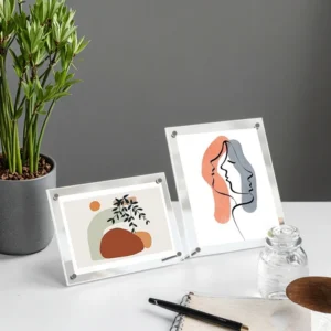 Transparent Crystal 6 inch Acrylic Photo Frame Display Stand Certificate & Postcard Photo Display A4 Poster Frame