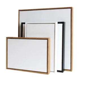 Transparent Double Sided Glass Picture Wooden Frame and Acrylic Floating Photo Frame Wall Art UV Printing Iron Metal