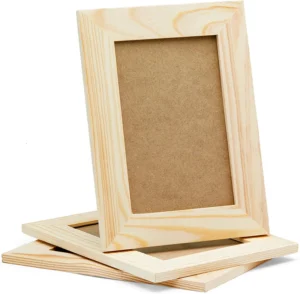 Unfinished Natural Solid Pine Wooden Photo Frames