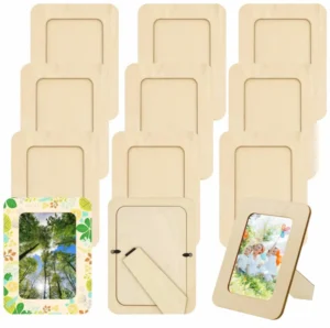 Unfinished Solid Wood Photo Picture Frames Can Be Painted Can DIY Wooden Picture Frames