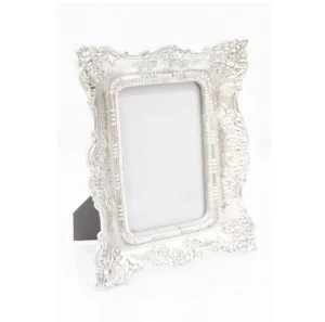 Unique Silver Metal Photo Frame Wedding Artwork Photos Crafts Drawing Picture Frame for Home Living Room Hotel Desktop Decor