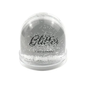 Valentine Gift Decor Plastic Acrylic Diy Glittering Photo Frame Snow Globe For Valentines Day Gifts