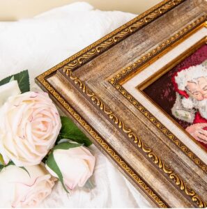 Vintage European PS Plastic Photo Frame Customizable Size for Oil Paintings Wall or Tabletop Decoration